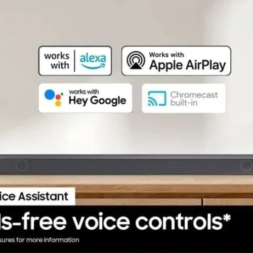 SAMSUNG HW-Q800B 5.1.2ch Soundbar w/ Wireless Dolby Atmos, DTS:X, Q Symphony, SpaceFit Sound, Built In Voice Assistant, AirPlay 2, Game Pro Mode, Tap Sound