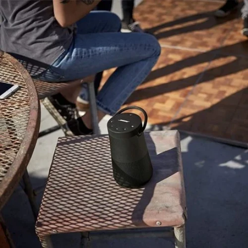 Bose SoundLink Revolve+ (Series II) Portable Bluetooth Speaker – Wireless Water-Resistant Speaker with Long-Lasting Battery and Handle, Black.