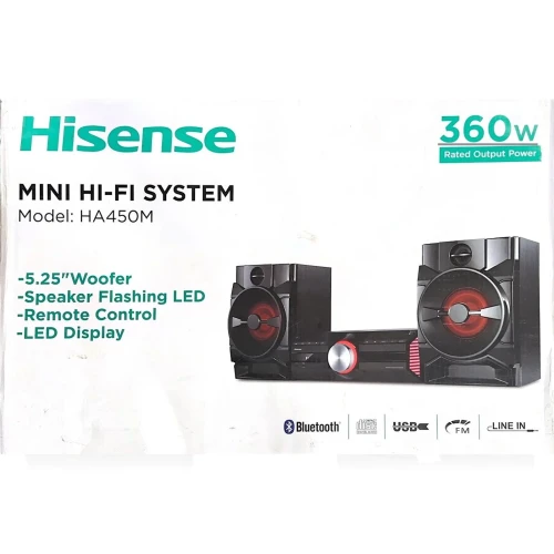Hisense HA450 2.0 Channel Stereo Mini HiFi System 360W