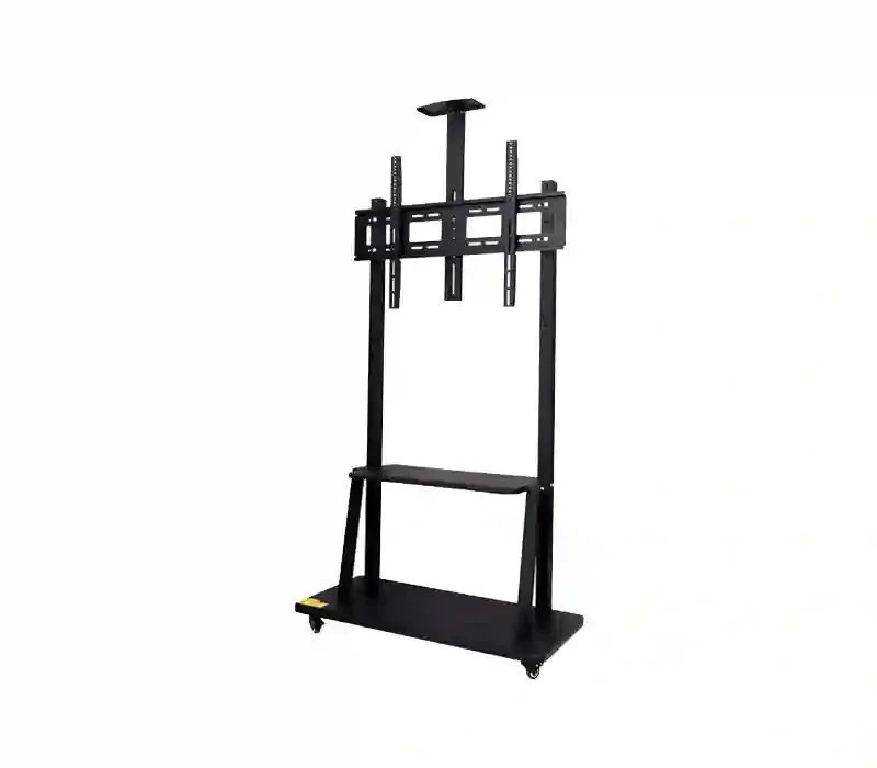 Heavy duty Movable mobile tv stand on wheels Y800 for 32-75 inch