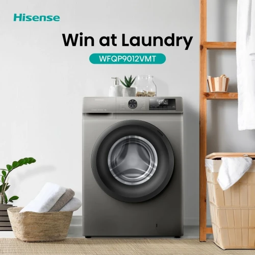 Hisense 9kg Front Loader Washing Machine -Titanium Grey