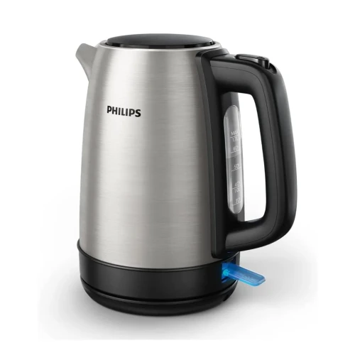 Philips 1.7L 2200W Daily Collection Metal Durable Kettle Silver