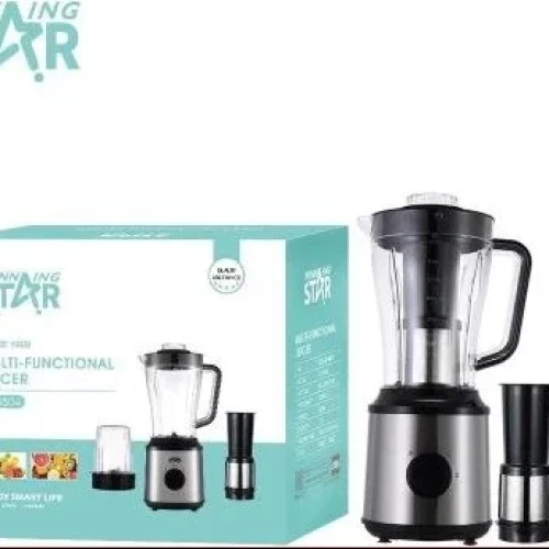 Winning star 3 In 1 Multifunctional Fruits Electric Blender Juicer – Silver/Black
