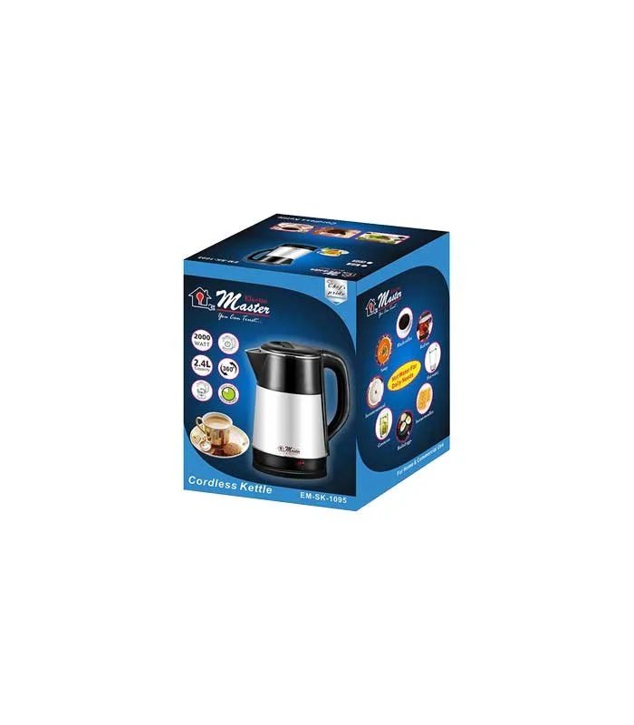 Electro Master 2.4L Electric Kettle – Silver