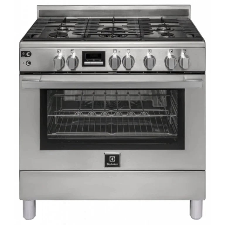 Electrolux 90cm 5Gas Burners and Electric Oven Cooker EKK925A0OX