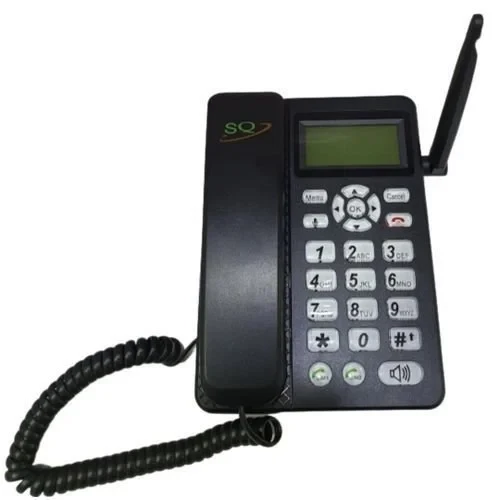 SQ Mobile SQ LS-810 Dual Sim Gsm Wireless Landline Desktop Phone - Black