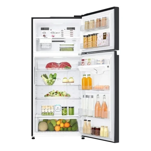 LG 547L Top Freezer Fridge in Black | GN-C702SGGM