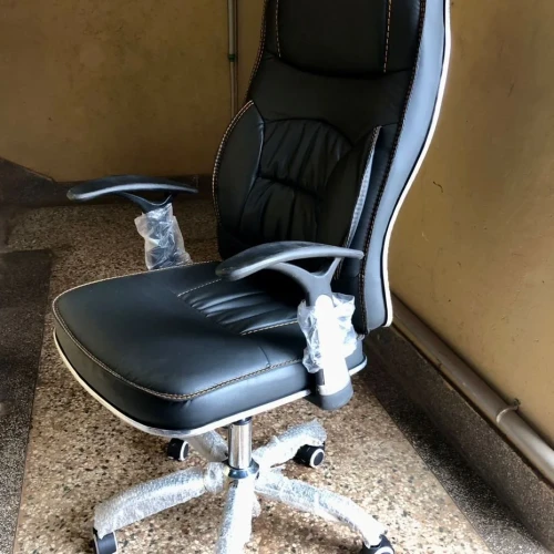 Executive Office Chair High Back Leather- Black