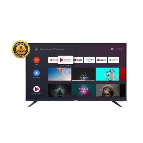 Pixel 43 Inch Android Smart HD Digital Satellite Receiver LED TV – Black