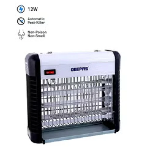 Bug Killer/ Automatic Pest Killer With Advanced Technology, Non-Poison, Non-Smell, Non Pollution Healthful, 2X6 watt Tubes, Ideal for Office, Home, Hotels & Commercial Use 12 W GBK1131N White & black