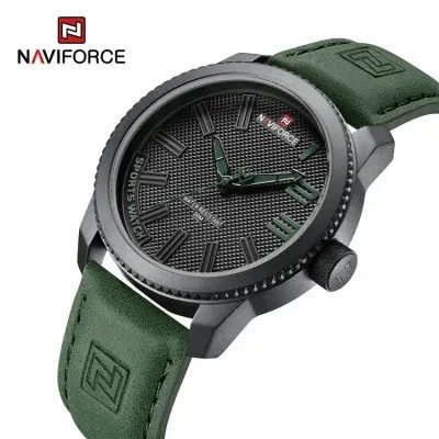Naviforce 9202 Casual Leather Watch - Men's Fashion Accessory