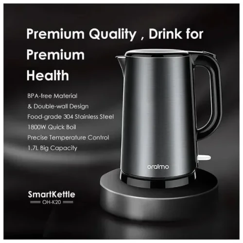 oraimo Smart Kettle 1.7L Full Metal Liner Kettle