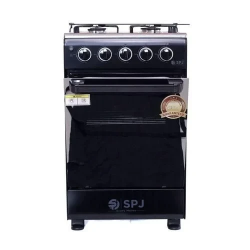 SPJ 50*50cm Full Gas Standing Cooker + Gas Oven - Black