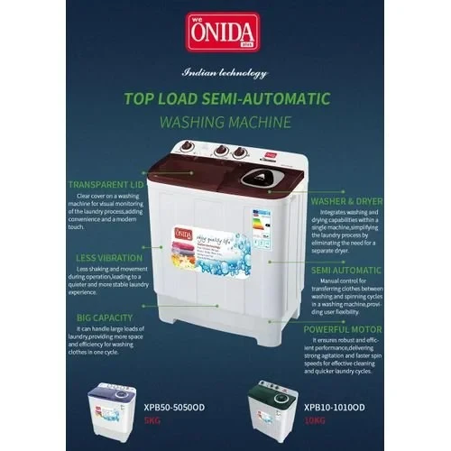 Onida 7.5KG Top Load washing machine