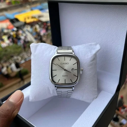 Men's casio stainless steel watc⁴