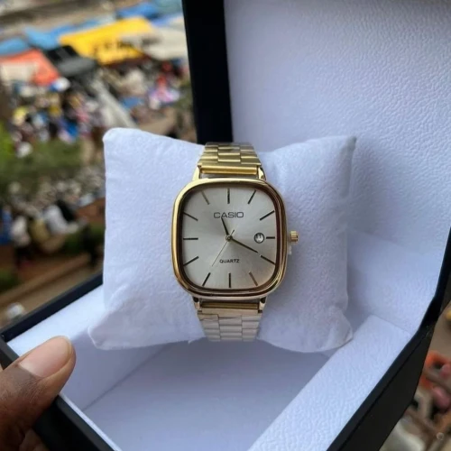 Men's casio stainless steel watc⁴
