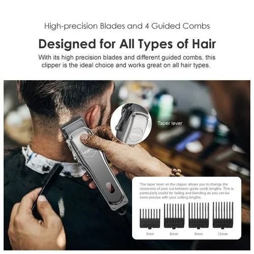 Oraimo Smart Clipper2 Super Powerful Professional Cordless Hair Clipper 150-min Working Time