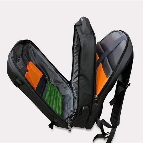 Anti-Theft Laptop bag Backpack with USB Charging Port (Black)