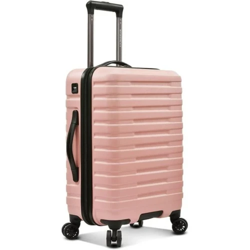 Hardside Suitcase Travel Luggage with Spinner Wheels, Pink, 30-Inch ( Large).