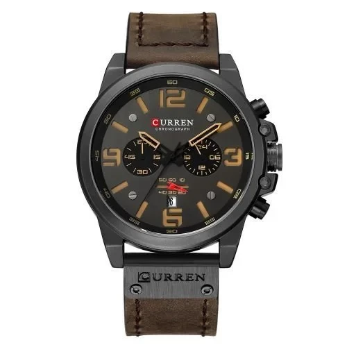 Curren men's leather watch