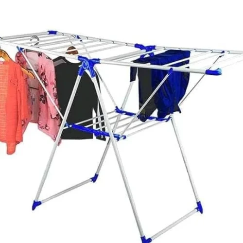 Royalford Cloth Dryer, Iron Wire And Frame, RF10174, Durable Metal Drying Rack, Multifunctional Air Dryer Ideal For Indoor And Outdoor, Easy Store 2 Folding Winged Clothes Dryer
