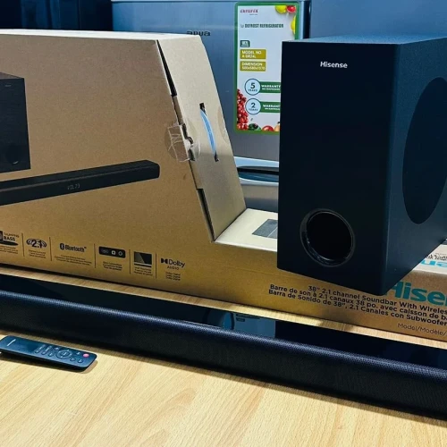 Hisense 2.1ch 240W Soundbar (HS2100) DTS Virtual X, Subwoofer, HDMI ARC, Bluetooth