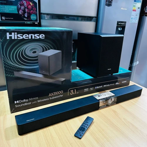 Hisense (HS212) 2.1ch Soundbar with Wireless Subwoofer, 120 Watt