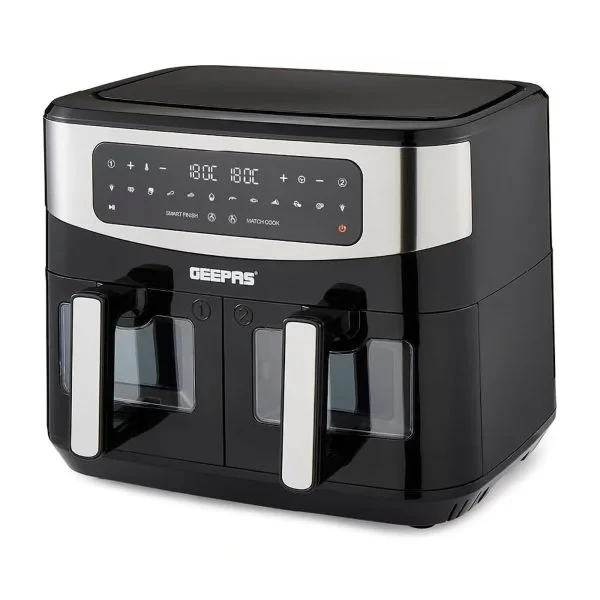 Geepas 9L Dual Basket Digital Convection Air Fryer | GAF37525