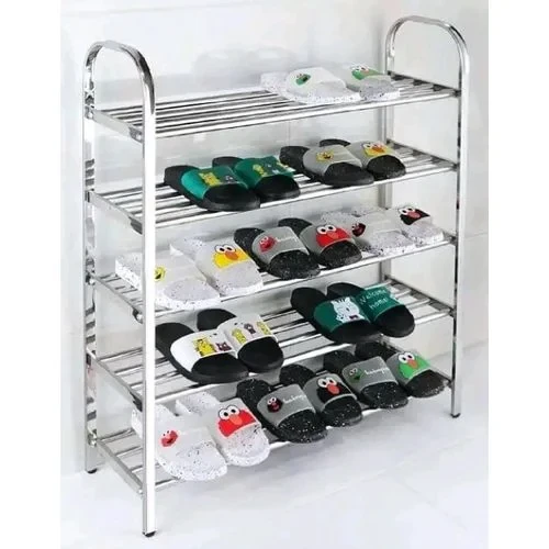 Unique Metallic Stainless Steel Shoe Strong Rack
