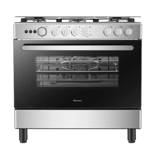 Hisense 90 cm Gas Cooker, 5 Gas Hob, Gas Oven, HF942GEES