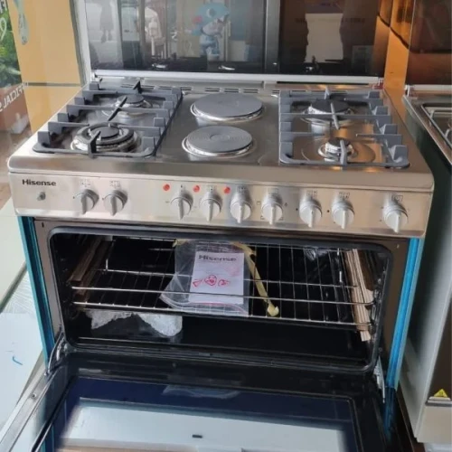 Hisense 90 cm Gas Cooker, 5 Gas Hob, Gas Oven, HF942GEES