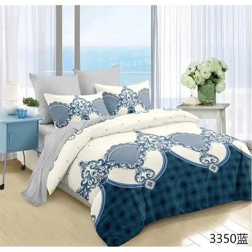 4 Piece Duvet set with 1 Duvet 1 Bedsheet and 2 Pillowcases