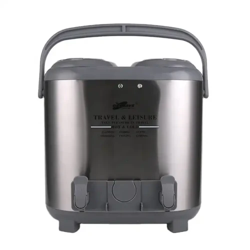 15 Litres Twin Hot & Cold Thermos Tea Coffee Water Flask-Silver