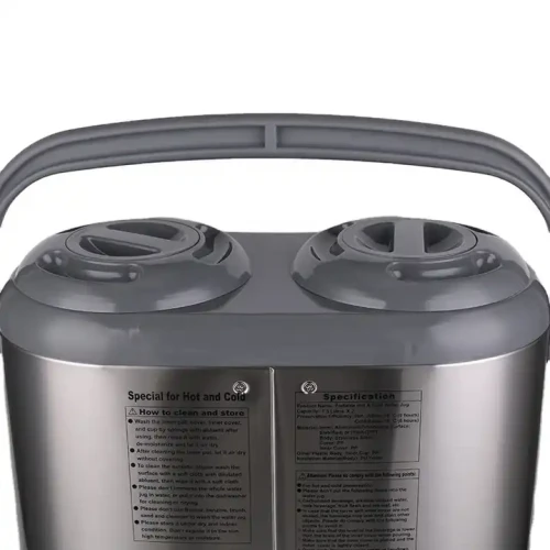 15 Litres Twin Hot & Cold Thermos Tea Coffee Water Flask-Silver