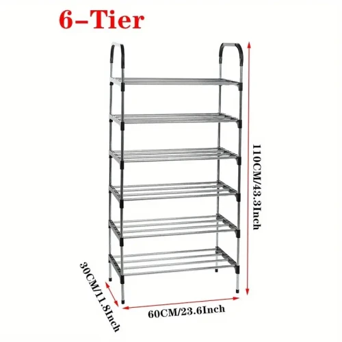 6 Tiers Space-Saving Multi-Layer Shoe Rack