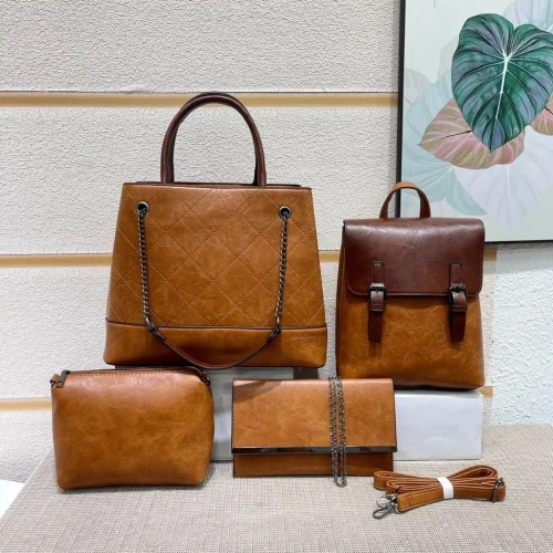 women's hand bag set 4in1