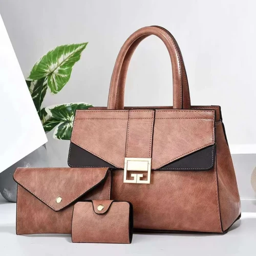 Set Of 3 Women's Leather Bags Women's Shoulder Bag