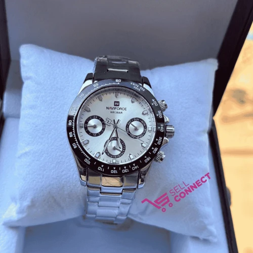 Naviforce silver men's watch