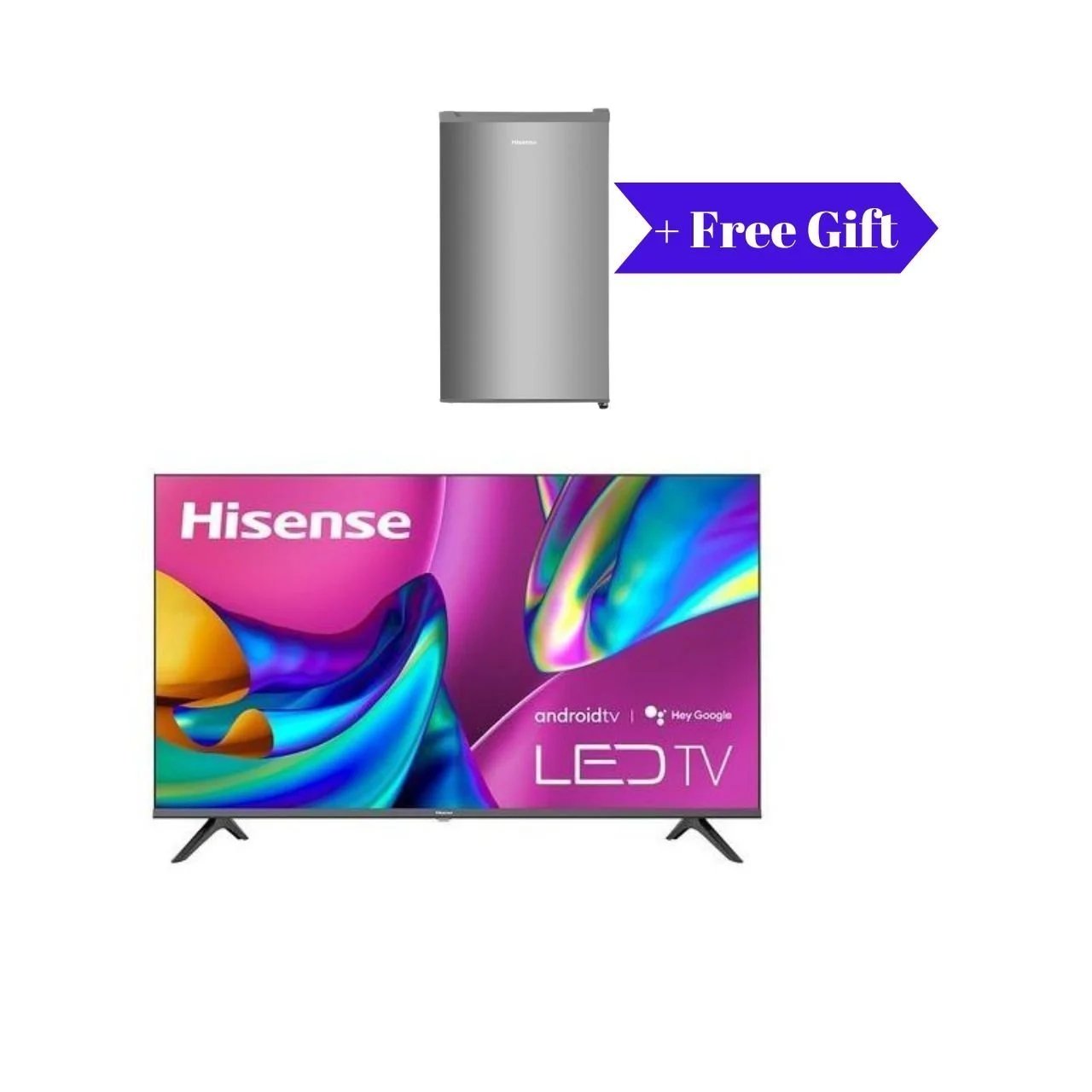 50 Inch Hisense Smart 4K UHD LED Digital TV + Free Hisense 120l single door fridge