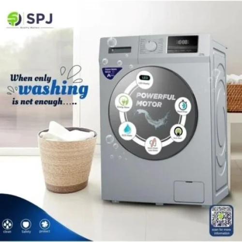 SPJ 10Kg Front Load Fully Automatic Washing Machine -Grey