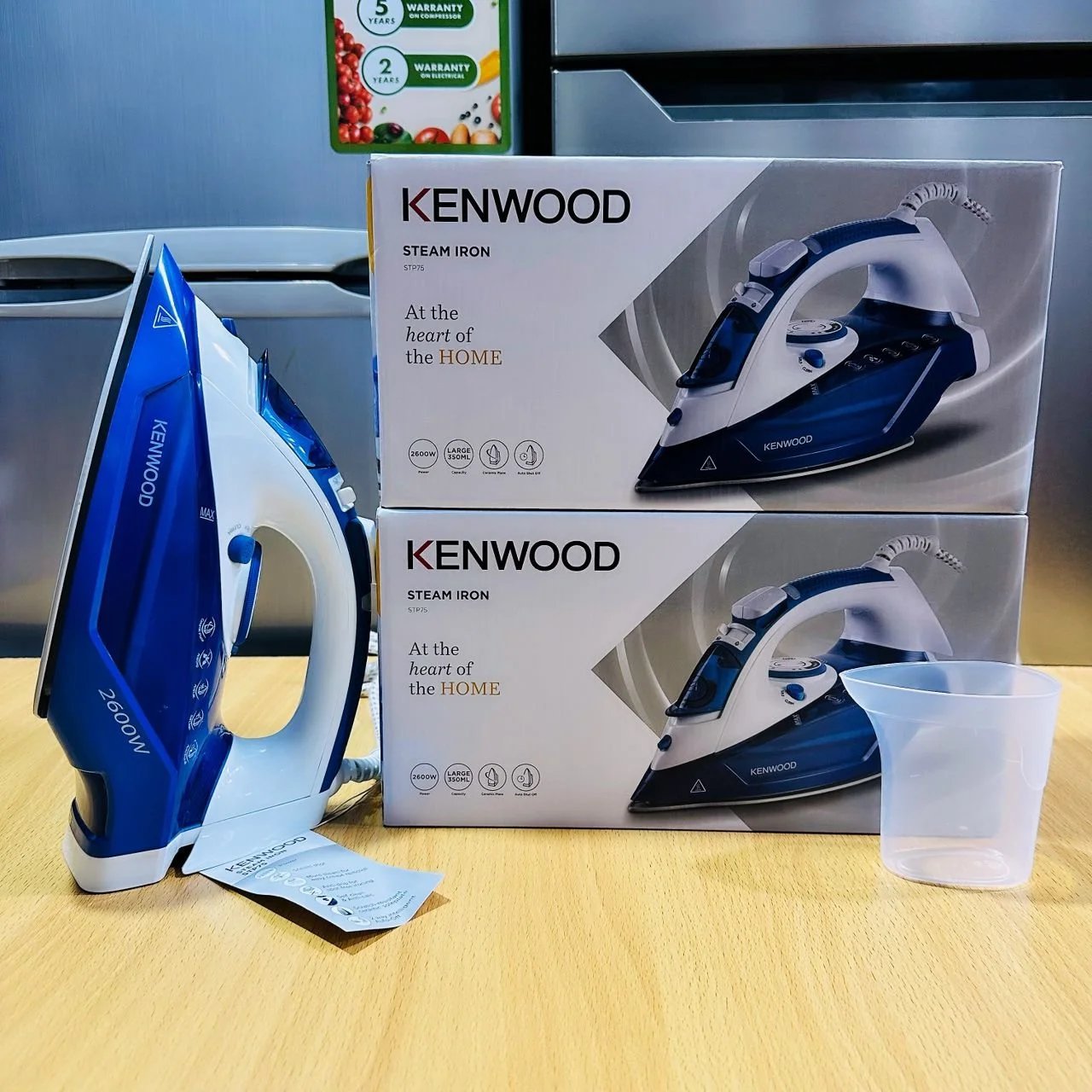 Kenwood Steam Iron 2600W 350ml with Ceramic Soleplate, Auto Shut down STP75