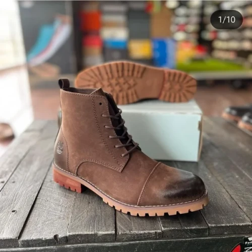 Men's Luxury  Chelsea Martin Boots High Quality Men's High Top Business Boots 39-45