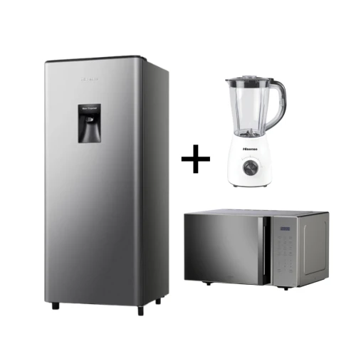 3-in-1 Hisense Kitchen Bundle ( Hisense 229L Fridge + Hisense Blender + Hisense 25L Microwave)
