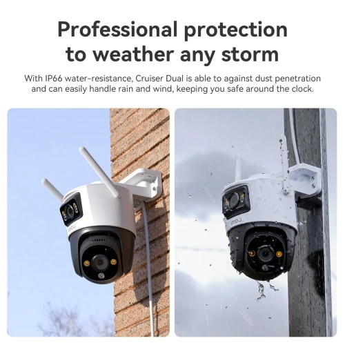 IMOU Wifi Camera Cruiser Dual 10MP Dual Lens Outdoor AI Human & Vehicle Detection Security Protection