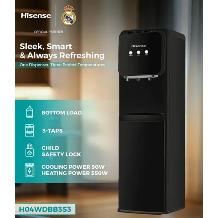Hisense H04WDBB3S3 3-Taps Bottom Load Water Dispenser