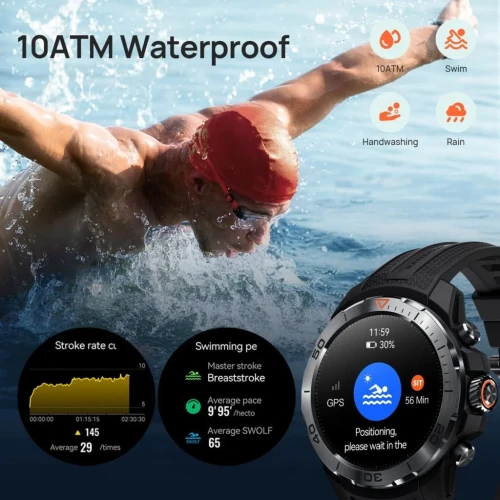 Mibro GS Explorer Fitness Smart Watch Dual Band GPS Dual Strap