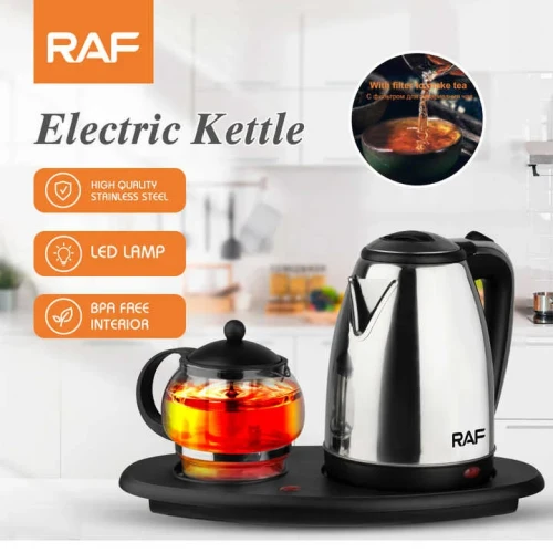 Electrical Kettle Tray Set Tea Pot Electric Kettle With Infuser for Coffee and TeaElectrical Kettle Tray Set Tea Pot Electric Kettle With Infuser for Coffee and Tea