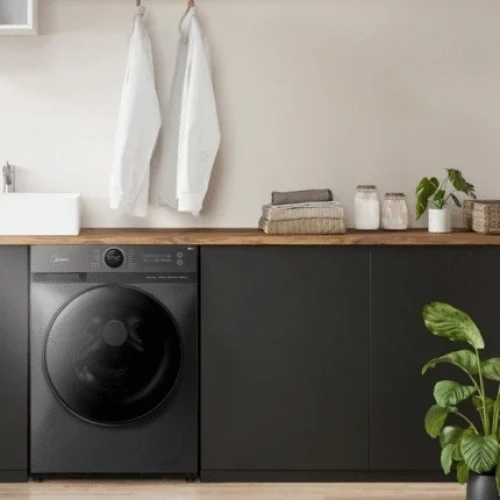 Midea 10kg Front Loader Washing Machine Inverter 1400rpm – Titanium
