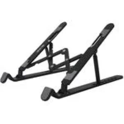 Green Lion Foldable Laptop Stand with 7 Adjustable Tilts, Up to 17" Compatibility, Multi-Angle Adjustable Latop Stand Black