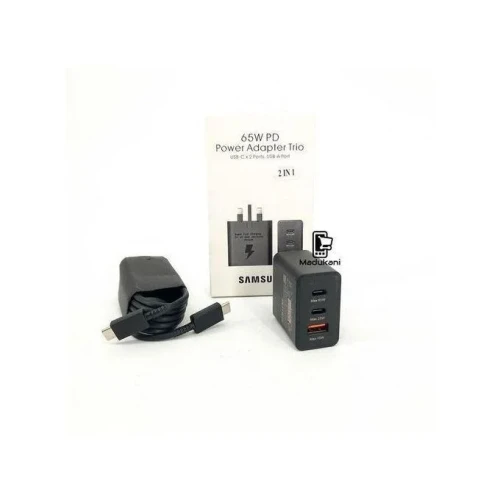 Samsung 65w Power Adapter Trio Super Fast Charger With 65w With Type-C To Type-C Cable